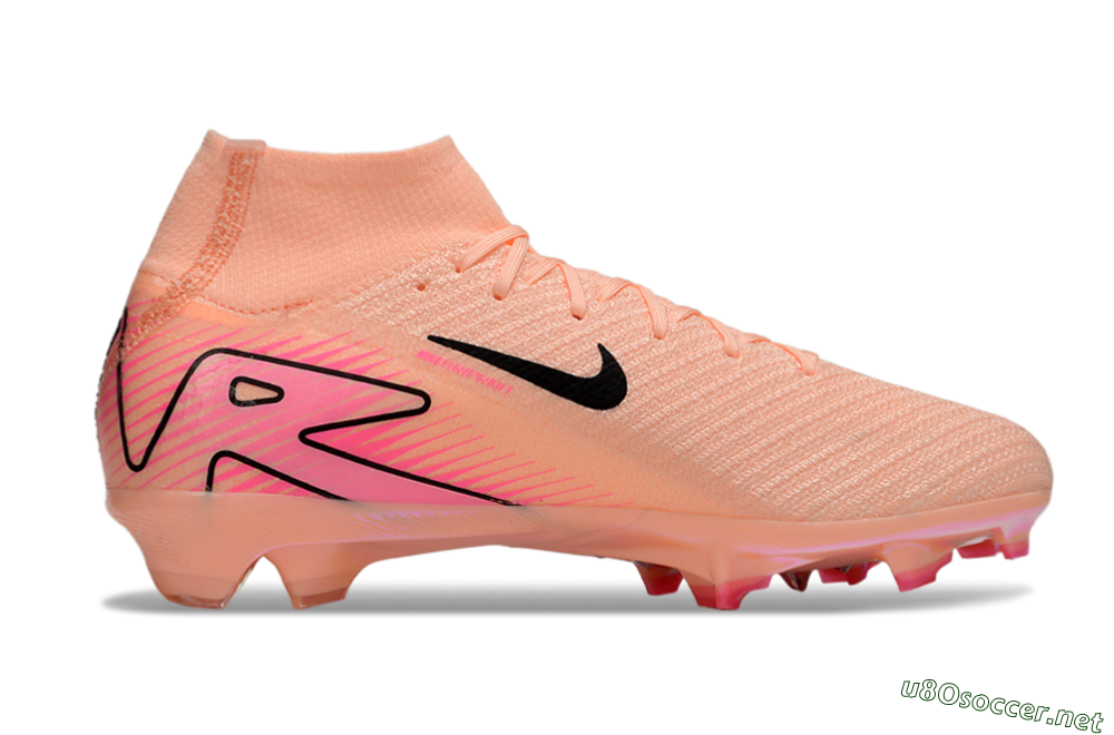 Unisex Nike Air Zoom Mercurial Superfly 10 Elite FG Football Boots - Pink/Black/Red 7