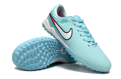 Men's Nike Tiempo Legend 10 Academy TF Football Shoes - Jade/White/Pink