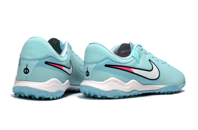 Men's Nike Tiempo Legend 10 Academy TF Football Shoes - Jade/White/Pink