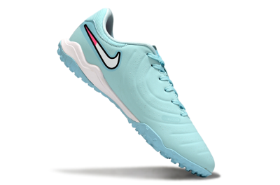 Men's Nike Tiempo Legend 10 Academy TF Football Shoes - Jade/White/Pink