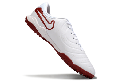 Men's Nike Tiempo Legend 10 Academy TF Football Shoes - White/Red