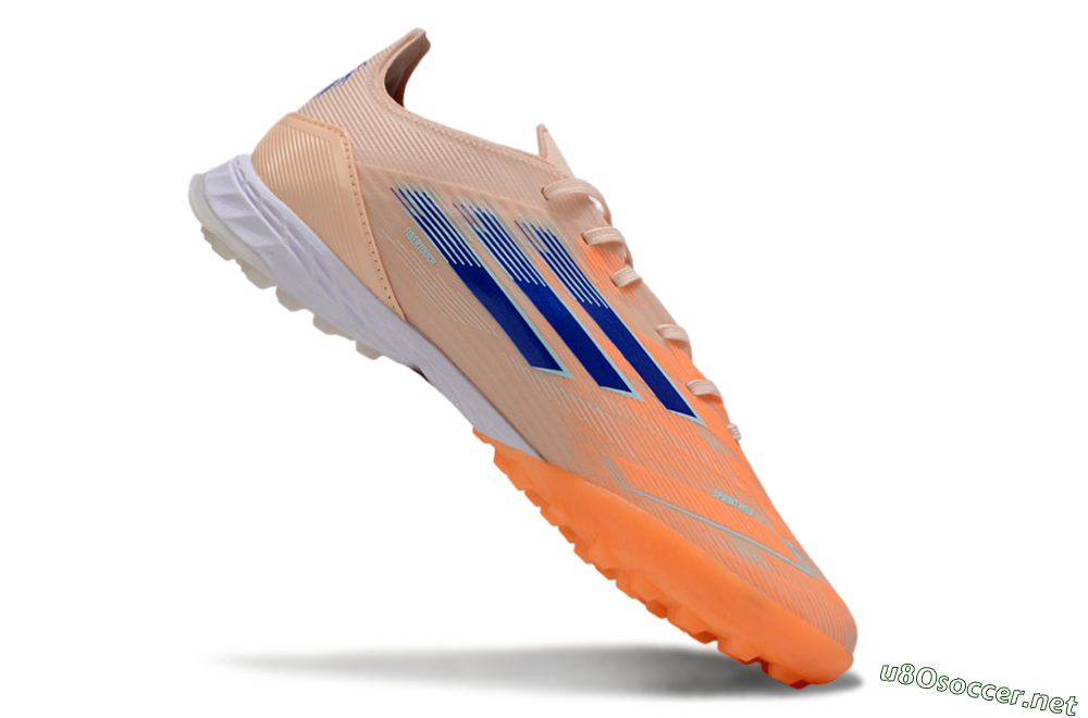 Men's Adidas F50 Elite TF Football Shoes - Orange/Blue/White 4