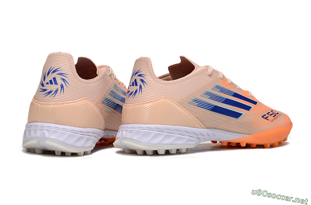 Men's Adidas F50 Elite TF Football Shoes - Orange/Blue/White 6