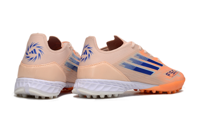 Men's Adidas F50 Elite TF Football Shoes - Orange/Blue/White