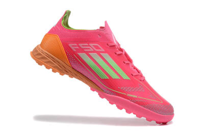 Unisex Adidas F50 Pro TF Football Shoes - Red/Yellow/Orange