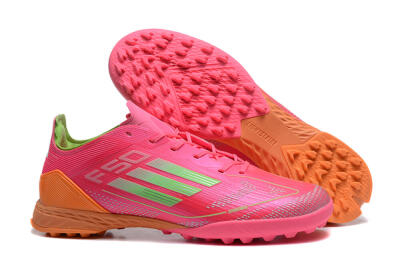 Unisex Adidas F50 Pro TF Football Shoes - Red/Yellow/Orange