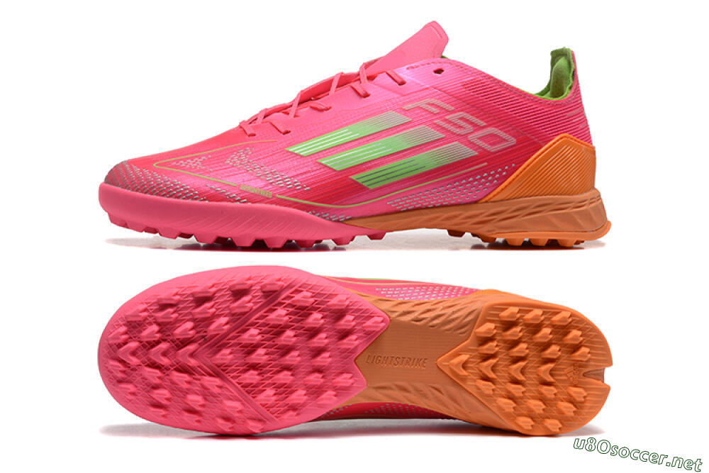 Unisex Adidas F50 Pro TF Football Shoes - Red/Yellow/Orange 1