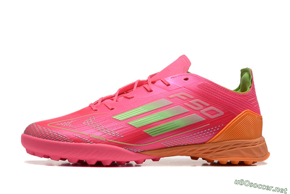 Unisex Adidas F50 Pro TF Football Shoes - Red/Yellow/Orange 0