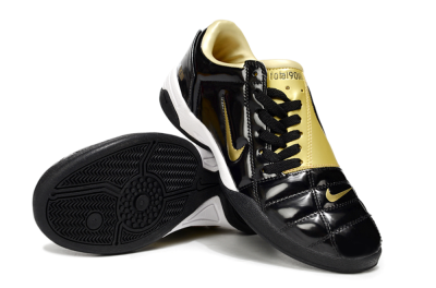 Men's Nike Total 90 III IC Football Shoes - Black/Gold