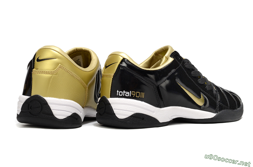 Men's Nike Total 90 III IC Football Shoes - Black/Gold 7