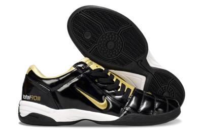 Men's Nike Total 90 III IC Football Shoes - Black/Gold