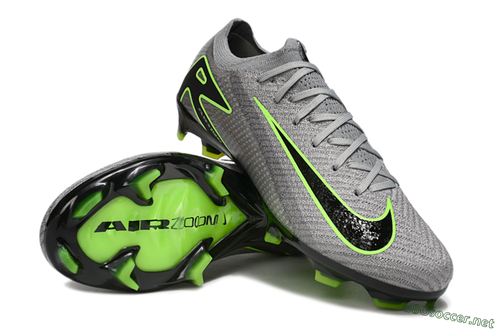 Men's Nike Air Zoom Mercurial Vapor 16 Elite FG Football Boots - Grey/Yellow/Black 4