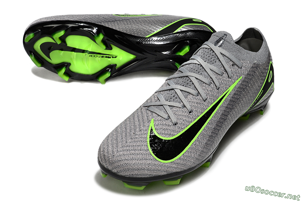 Men's Nike Air Zoom Mercurial Vapor 16 Elite FG Football Boots - Grey/Yellow/Black 3