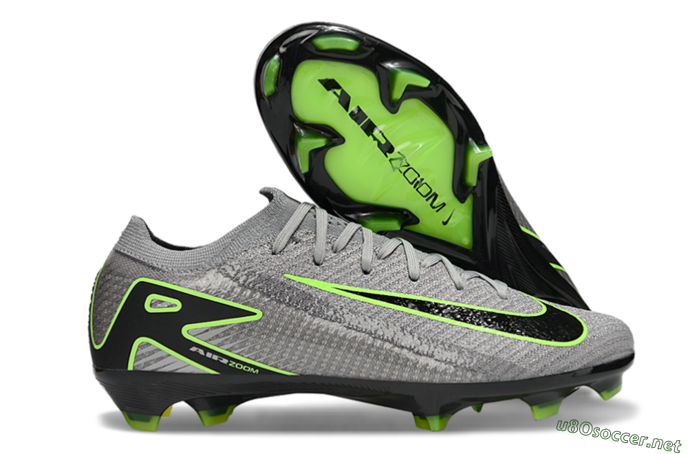 Men's Nike Air Zoom Mercurial Vapor 16 Elite FG Football Boots - Grey/Yellow/Black 2