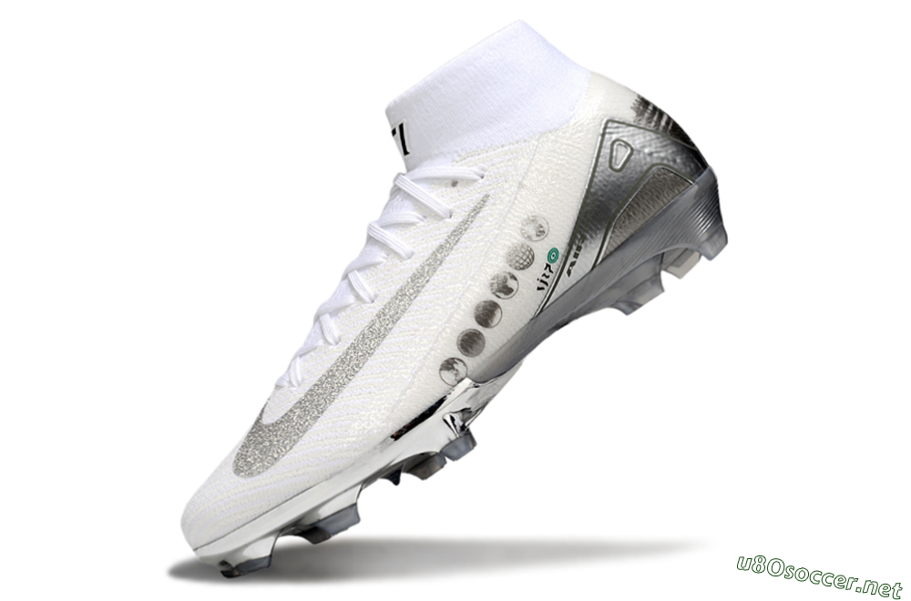Unisex Nike Air Zoom Mercurial Superfly 10 Elite FG Football Boots - Beige/White/Silver 6