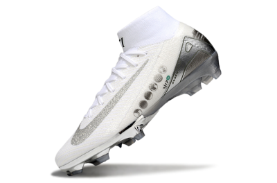 Unisex Nike Air Zoom Mercurial Superfly 10 Elite FG Football Boots - Beige/White/Silver