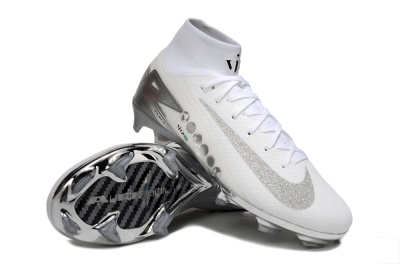 Unisex Nike Air Zoom Mercurial Superfly 10 Elite FG Football Boots - Beige/White/Silver