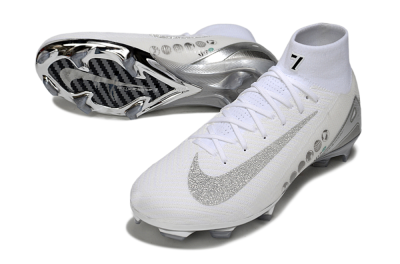 Unisex Nike Air Zoom Mercurial Superfly 10 Elite FG Football Boots - Beige/White/Silver