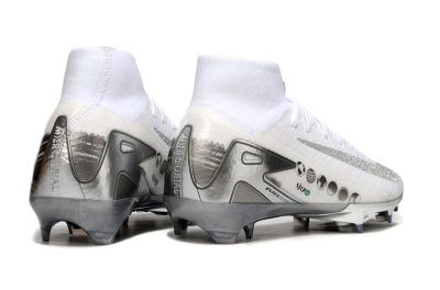 Unisex Nike Air Zoom Mercurial Superfly 10 Elite FG Football Boots - Beige/White/Silver