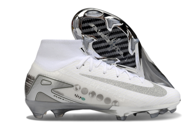 Unisex Nike Air Zoom Mercurial Superfly 10 Elite FG Football Boots - Beige/White/Silver