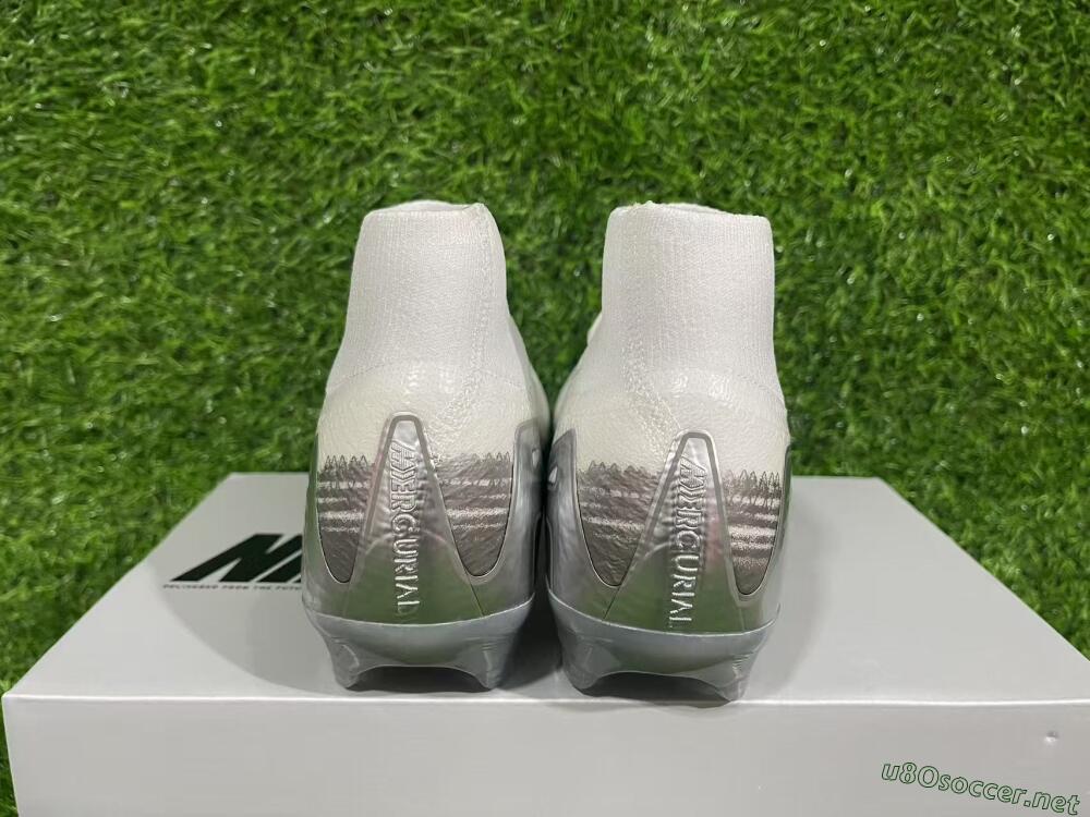 Unisex Nike Air Zoom Mercurial Superfly 10 Elite FG Football Boots - Beige/White/Silver