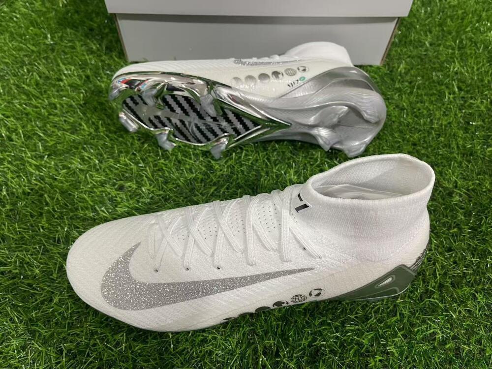 Unisex Nike Air Zoom Mercurial Superfly 10 Elite FG Football Boots - Beige/White/Silver