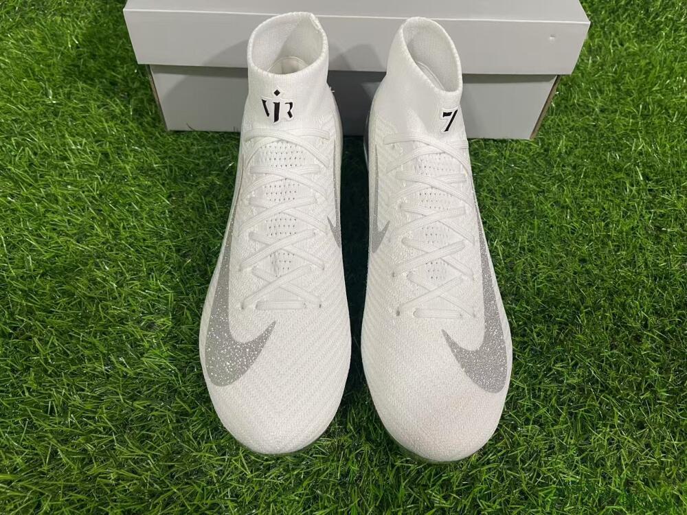 Unisex Nike Air Zoom Mercurial Superfly 10 Elite FG Football Boots - Beige/White/Silver