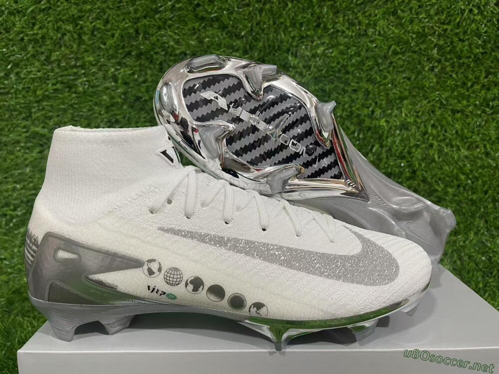 Unisex Nike Air Zoom Mercurial Superfly 10 Elite FG Football Boots - Beige/White/Silver