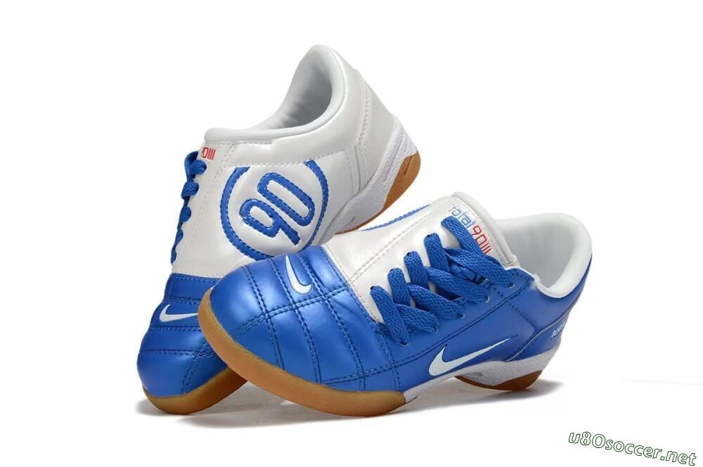 Kids Nike Total 90 III IC Football Shoes - Blue/White 3