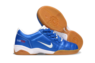 Kids Nike Total 90 III IC Football Shoes - Blue/White