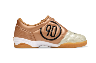 Kids Nike Total 90 III IC Football Shoes - Beige/Black/White