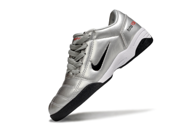 Kids Nike Total 90 III IC Football Shoes - Silver/Black/White