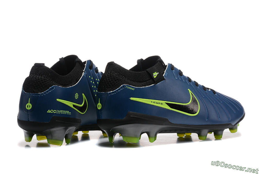 Men's Nike Tiempo Legend 10 Elite FG Football Boots - Blue/Black/Yellow 9