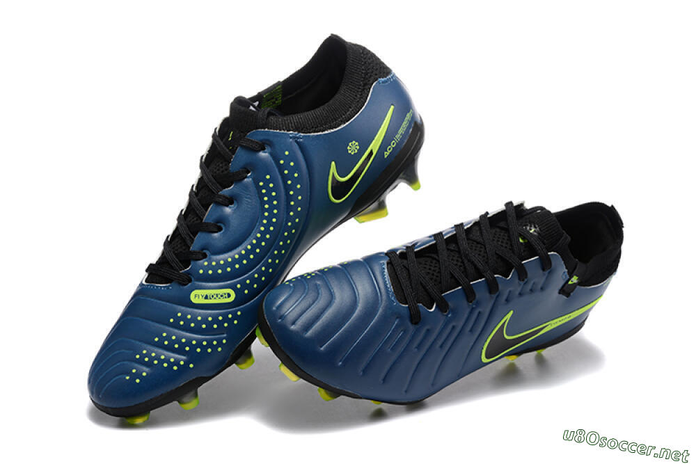 Men's Nike Tiempo Legend 10 Elite FG Football Boots - Blue/Black/Yellow 6