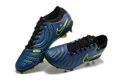 Men's Nike Tiempo Legend 10 Elite FG Football Boots - Blue/Black/Yellow