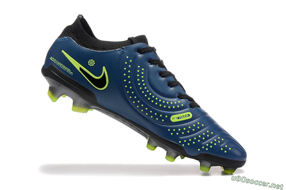 Men's Nike Tiempo Legend 10 Elite FG Football Boots - Blue/Black/Yellow 7