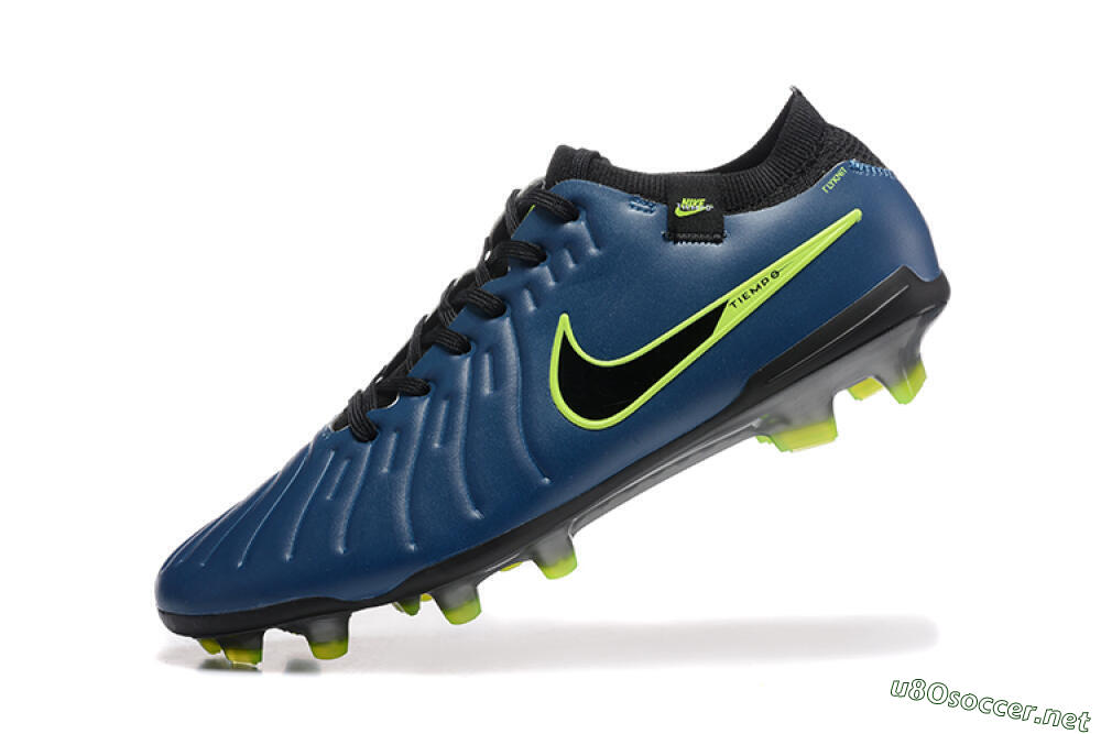 Men's Nike Tiempo Legend 10 Elite FG Football Boots - Blue/Black/Yellow 8