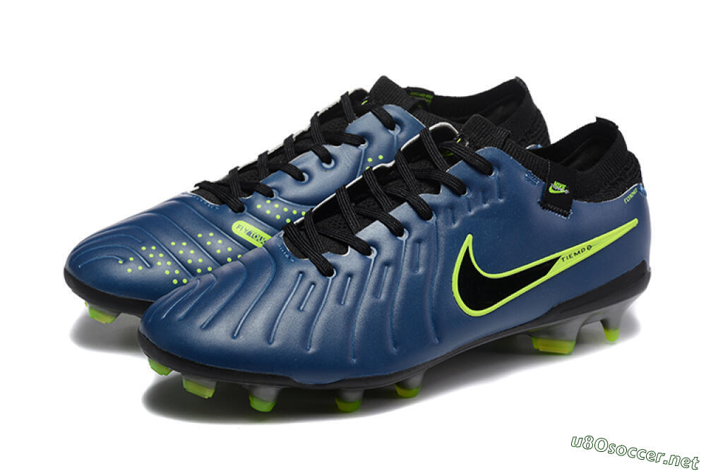 Men's Nike Tiempo Legend 10 Elite FG Football Boots - Blue/Black/Yellow 5