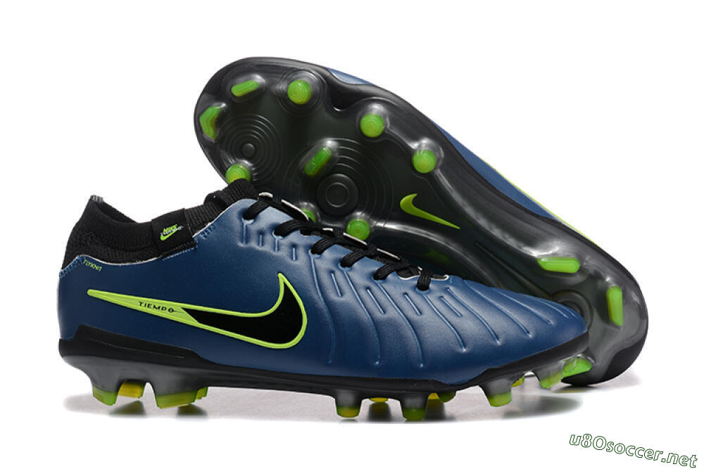 Men's Nike Tiempo Legend 10 Elite FG Football Boots - Blue/Black/Yellow 2
