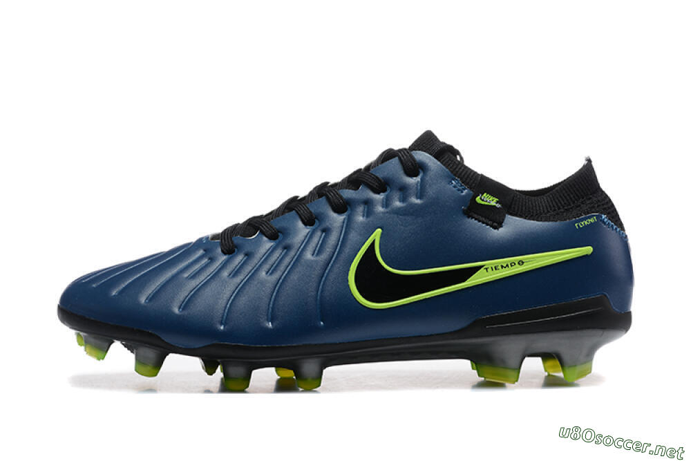 Men's Nike Tiempo Legend 10 Elite FG Football Boots - Blue/Black/Yellow 0