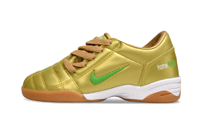 Kids Nike Total 90 III IC Football Shoes - Gold/Yellow/White