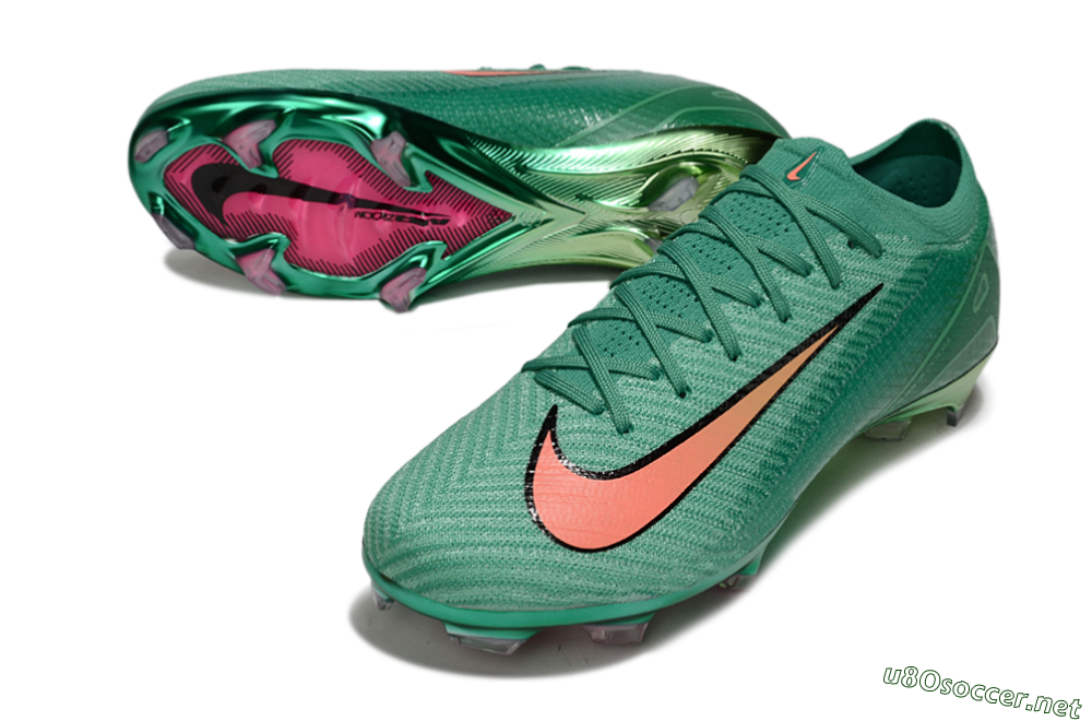 Men's Nike Air Zoom Mercurial Vapor 16 Elite FG Football Boots - Green/Pink/Black 3