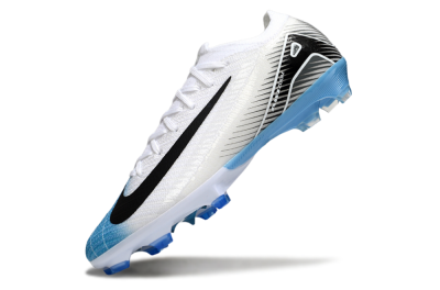 Unisex Nike Air Zoom Mercurial Vapor 16 Elite FG Football Boots - White/Black/Blue