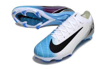 Unisex Nike Air Zoom Mercurial Vapor 16 Elite FG Football Boots - White/Black/Blue