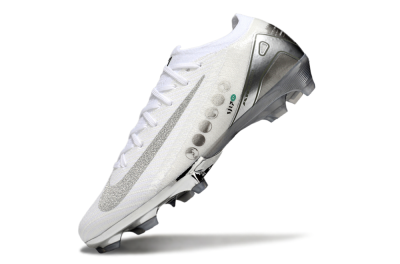 Unisex Nike Air Zoom Mercurial Vapor 16 Elite FG Football Boots - White/Silver/Grey
