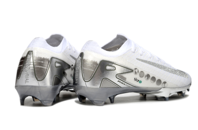 Unisex Nike Air Zoom Mercurial Vapor 16 Elite FG Football Boots - White/Silver/Grey