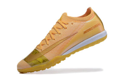 Men's Nike Air Zoom Mercurial Vapor 16 Elite TF Football Shoes - Yellow/Gold/White
