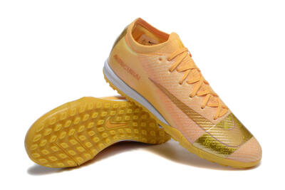 Men's Nike Air Zoom Mercurial Vapor 16 Elite TF Football Shoes - Yellow/Gold/White