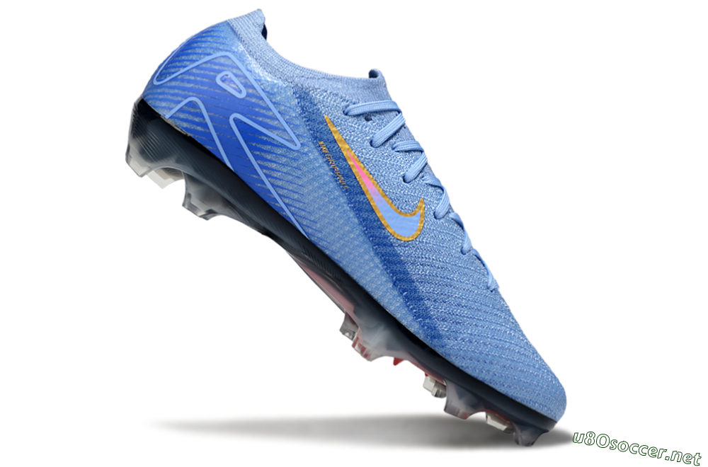 Unisex Nike Air Zoom Mercurial Vapor 16 Elite FG Football Boots - Blue/Pink/Gold 5