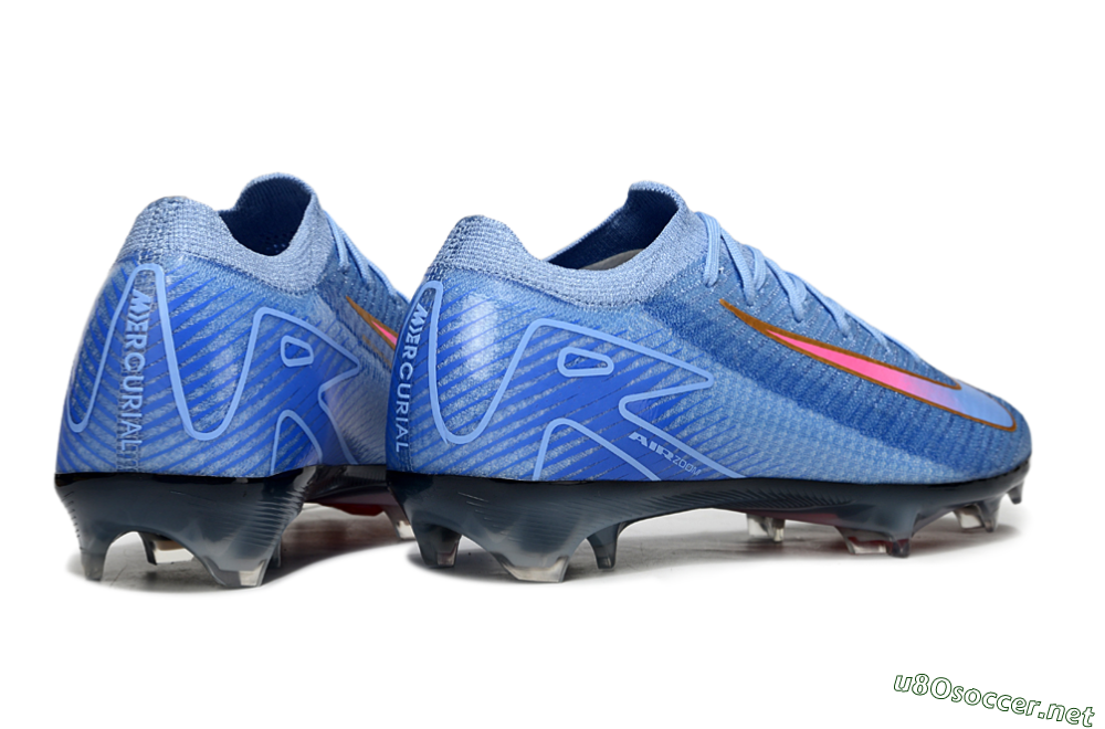 Unisex Nike Air Zoom Mercurial Vapor 16 Elite FG Football Boots - Blue/Pink/Gold 7